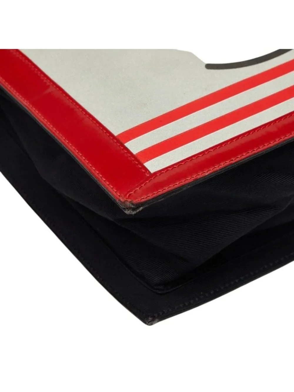 Chanel Coco Mademoiselle Tote Red White Black Enamel Leather - Picture 5 of 10